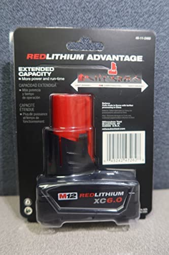 1673653066 36 Milwaukee 48 11 2460 M12 REDLITHIUM XC60 Extended Capacity Battery Pack