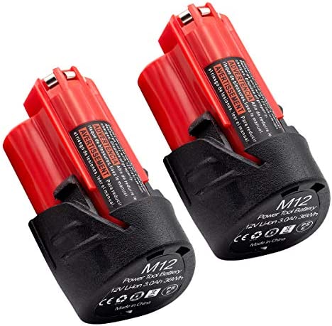 1674177958 720 KINGTIANLE 2 Pack M12 30Ah Replacement Battery for Milwaukee 12V