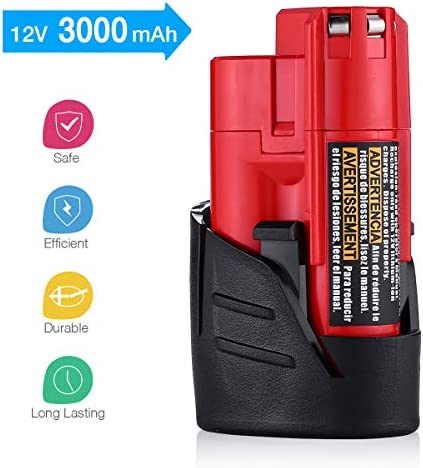 1674526918 297 Powerextra 2 Pack 12V 3000mAh Lithium ion Replacement Battery Compatible with