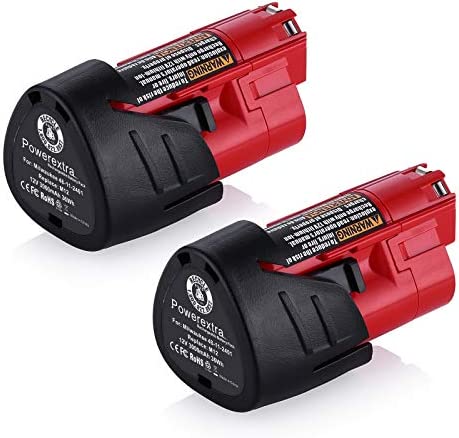 Powerextra 2 Pack 12V 3000mAh Lithium ion Replacement Battery Compatible with