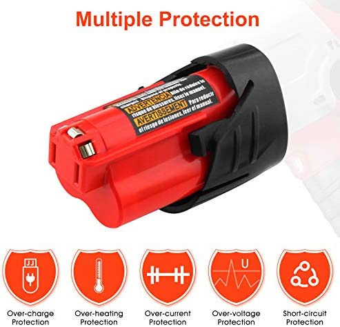 1675314565 271 3000mAh 12 Volt Compatible with Milwaukee M12 Battery XC 48 11 2411