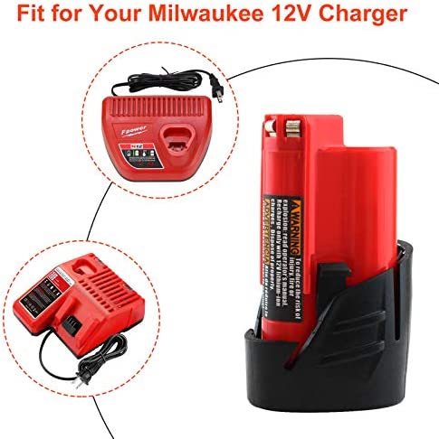 1675314565 815 3000mAh 12 Volt Compatible with Milwaukee M12 Battery XC 48 11 2411