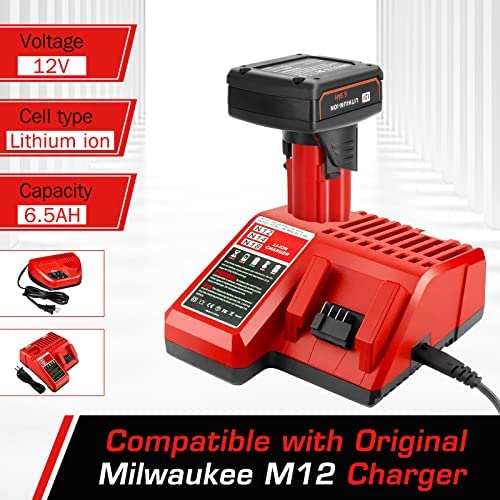 1675579815 149 Fayeey 65Ah M12 Replacement Battery for Milwaukee M12 Battery 2Pack