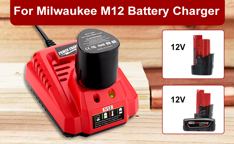 1676017386 322 ANTRobut 2 Pack 3000mAh Replacement Lithium 12V Milwaukee M12 Battery