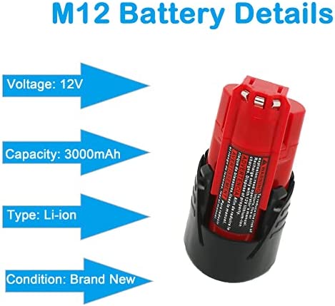 1676628150 37 CELL9102 4 Pack 30Ah Replacement 12V Battery Compatible with Milwaukee