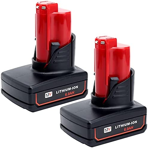 Yongcell 2 Pack 12V 60Ah M12 Battery Replacement for Milwaukee 12 Volt