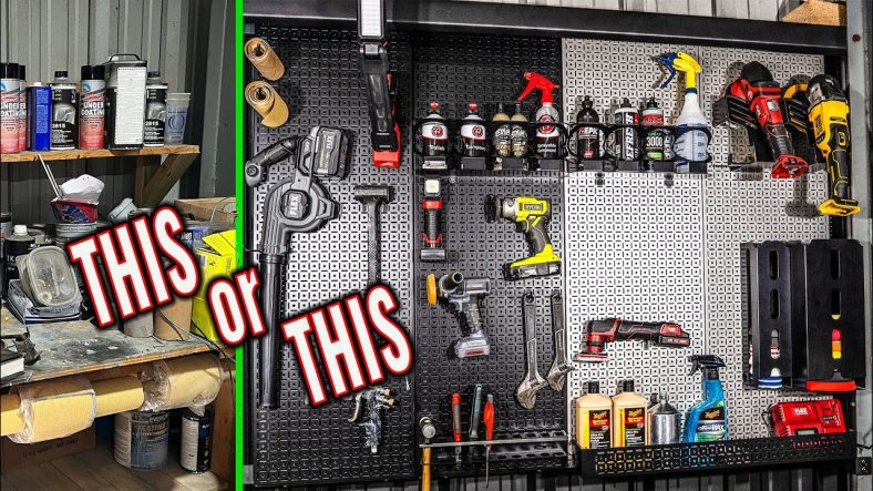 EASY SHOP ORGANIZATION - OmniWall Metal Pegboard - Cleanup the New Year!