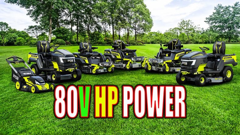 80-VOLT (23HP) Mowers! RYOBI 80V HP Lawn Tractors and 80V 30-inch Walk Behind