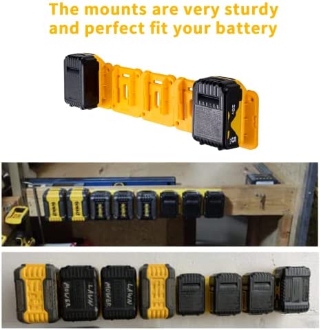 1678465834 172 6 Pack Battery Mount Holder for Dewalt 20V 60V Battery