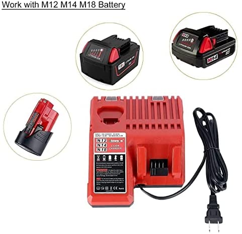 1678813232 715 Biswaye M12 M18 Multi Voltage Battery Charger 2 Pack 12V 60Ah