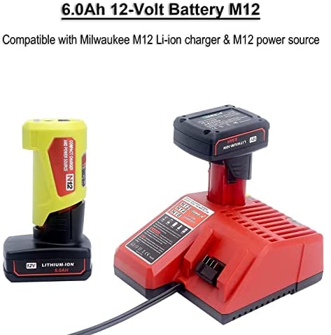 1678813233 94 Biswaye M12 M18 Multi Voltage Battery Charger 2 Pack 12V 60Ah