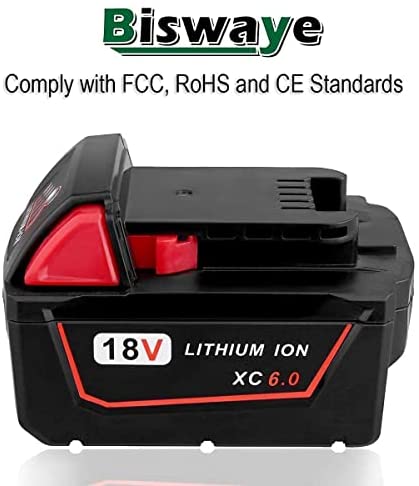 1679072699 42 Biswaye M12 M18 Multi Voltage Battery Charger 2 Pack 12V 60Ah