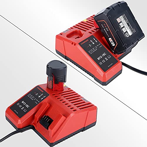 1679159165 73 M12 M18 Replacement Battery Charger for Milwaukee M18 Charger