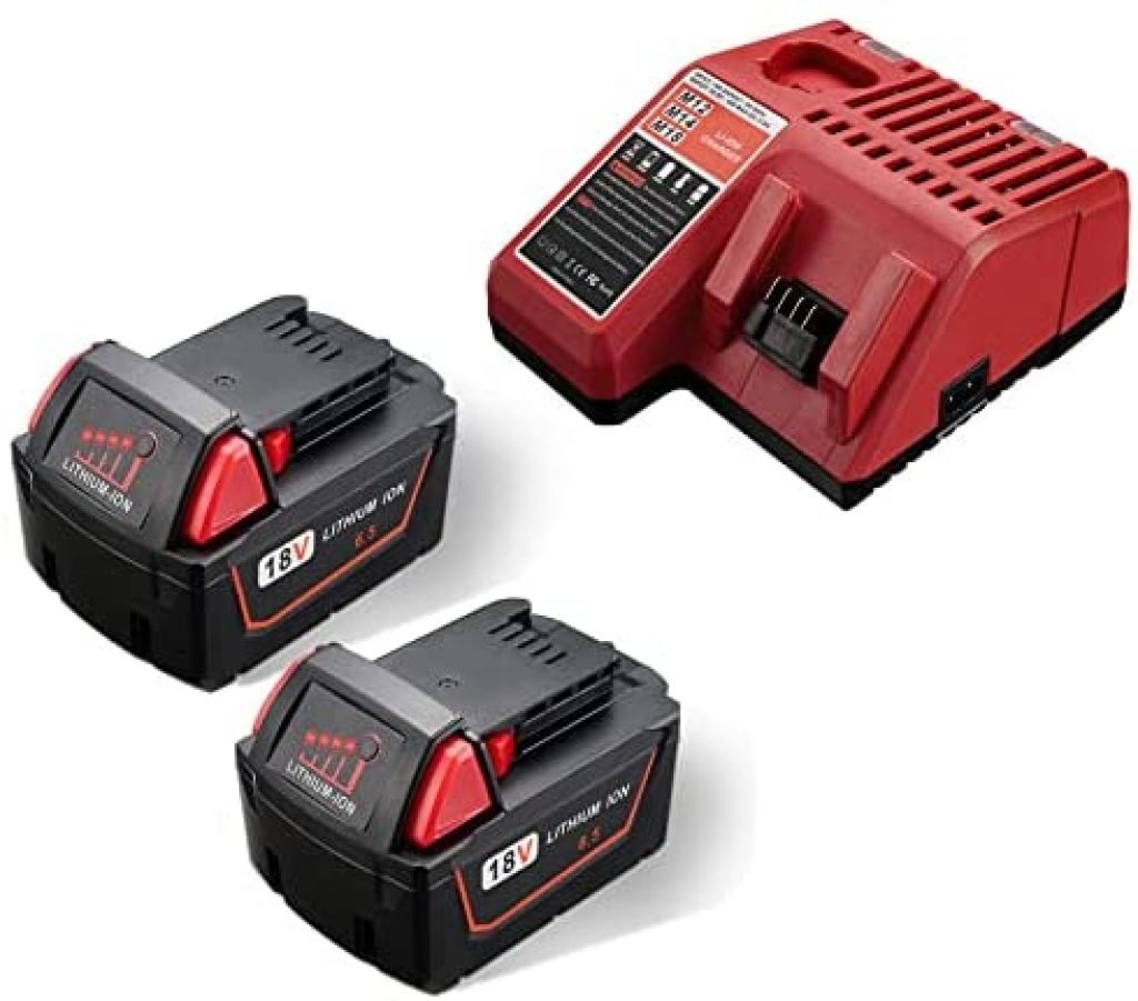 2 Pack 6.5Ah M 18 Batteries Pack and Charger for Milwaukee M18 Battery Milwaukee 48-59-1812 M12 & M18 Battery 11 41ITMo7abQL. AC
