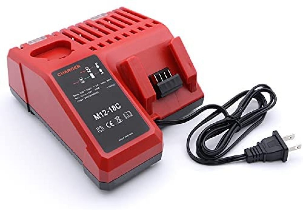 M12 & M18 Replacement Battery Charger for Milwaukee M18 Charger Compatible with Lithium Ion Battery 48-59-1812 48-11-2420 48-11-2440 48-11-1820 48-11-1840 48-11-1850 48-11-1815/48-11-1890 1 41fhkz5Fx9L. AC