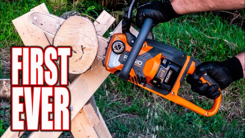 First Time for Everything - RIDGID 18V Brushless 12" Chainsaw Review