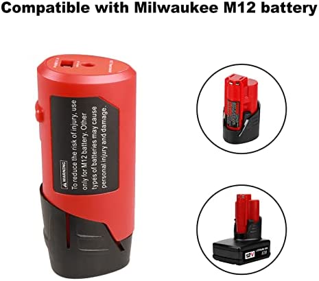 1681415278 696 TEPULAS M12 Battery Adapter and Portable Power Source for Milwaukee
