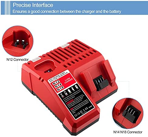 1681851158 50 UGLOEY M18 M12 Multi Voltage Battery Charger 48 59 1812 Compatible with