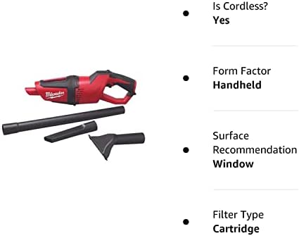 1682198892 188 Milwaukee M12 12 Volt Lithium Ion Cordless Compact Vacuum Tool Only 0850 20