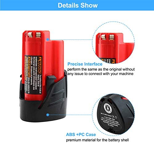 1682898824 499 Topbatt 30Ah Replacement Battery Compatible with Milwaukee M12 12V Battery