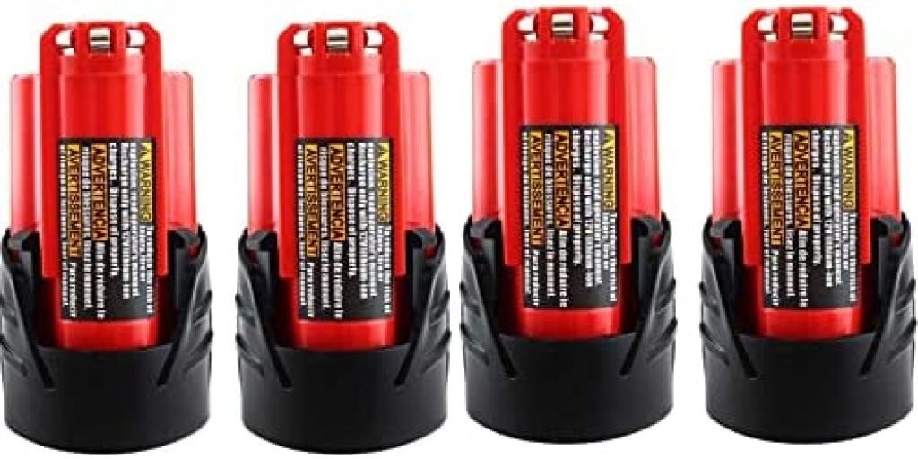OHYES BAT 4Packs 3.0Ah 12V Lithium-ion Replacement Battery Compatible with Milwaukee M12 Battery 48-11-2411 48-11-2420 48-11-2401 48-11-2402 48-11-2401 12-Volt Cordless Tools 39 410 0W63PiL. AC