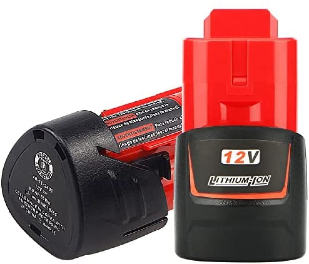 waitley 2 Pack 12V 3.0Ah Replacement Battery Compatible with Milwaukee M12 3Ah 48-11-2401 Li-Ion Battery 48-11-2420 48-11-2411 48-11-2440 48-11-2402 Tools 1 41gjglv2NL. AC
