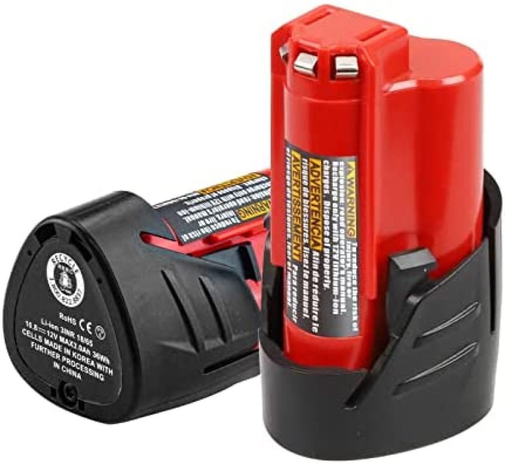 Dosctt 2 Packs 3.0Ah 12V 48-11-2430 Replacement Battery Compatible with Milwaukee M12 Battery Lithium 48-11-2420 48-11-2425 48-11-2401 48-11-2412 48-11-2440 48-11-2460 53 41oTHX6LyNL. AC