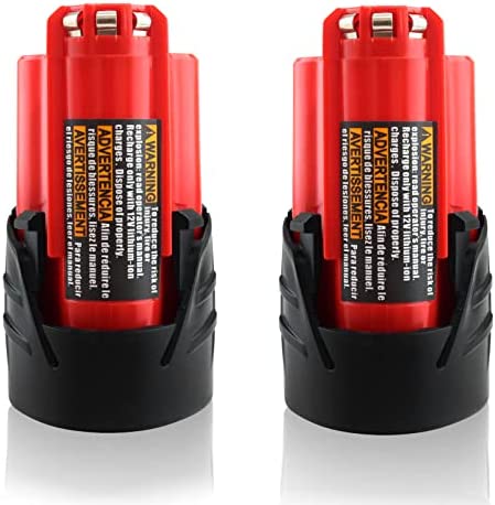 Eagglew 2 Pack 3000mAh 12V Replacement Battery Compatible with Milwaukee