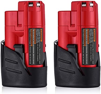 Powerextra M12 Batteries 3500mAh Upgraded Lithium ion Replacement Milwaukee M12 Battery