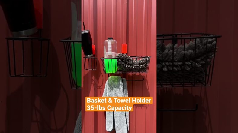 Gator Magnetics 25-lbs Cup Holder & 35-lbs Basket with Towel Bar