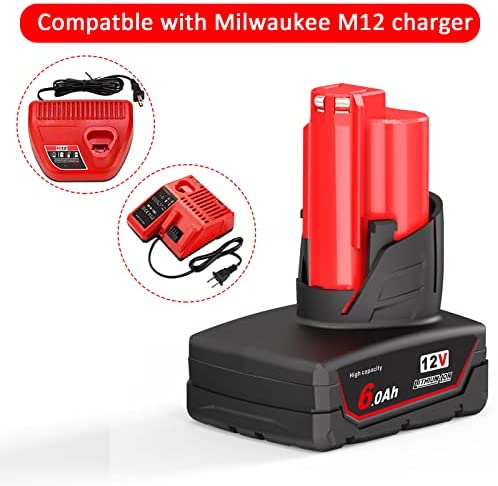 1683425621 378 AMICROSS 12V Battery 60Ah Replace for Milwaukee M12 Battery Compatible