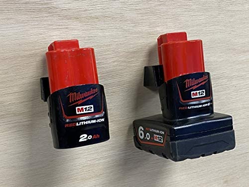 1684037207 422 StealthMounts Milwaukee Battery Holders M12 Cordless Battery Mounts for