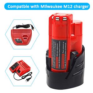 1684562028 180 TENMOER 2 Pack M12 12V 30Ah Lithium ion Battery Compatible with