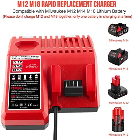 1684826194 352 ADVTRONICS M12 M18 48 59 1812 Multi Voltage Charger Compatible with Milwaukee