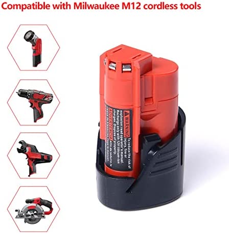 1684999820 6 DV8DKV7 2 Pack 12V 25Ah Batter Compatible with 12 Volt Milwaukee