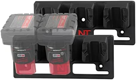 1685259880 24 Neat Tools M12 Triple Battery Mounts for Milwaukee Power Tools