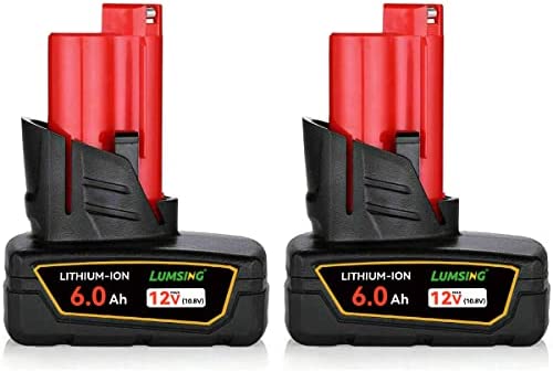 LUMSING M 12 6000Ah 12V Lithium Ion XC Extended Capacity Battery 2 Pack