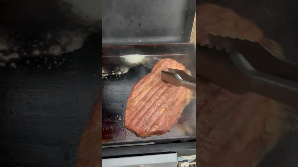 Flank Steak on the Traeger Pellet Grill #traegernation #weekendvibes #bbq