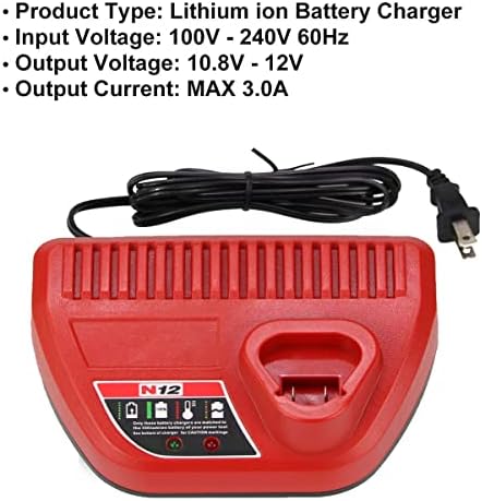 1687699135 615 Replacement Charger Compatible with Milwaukee 12 Volt Battery Charger Genuine