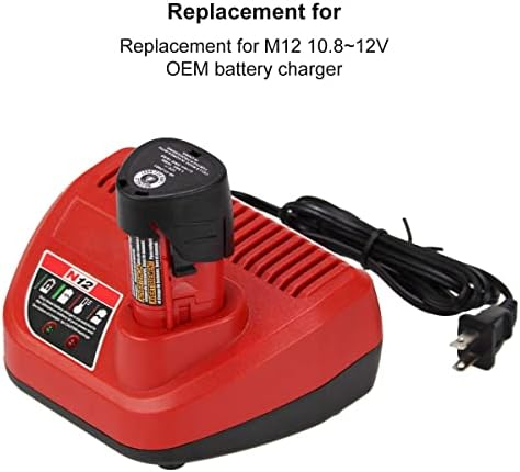 1687699136 68 Replacement Charger Compatible with Milwaukee 12 Volt Battery Charger Genuine