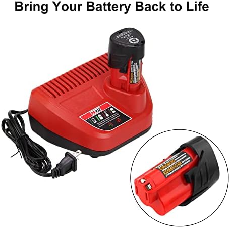 1687699136 878 Replacement Charger Compatible with Milwaukee 12 Volt Battery Charger Genuine