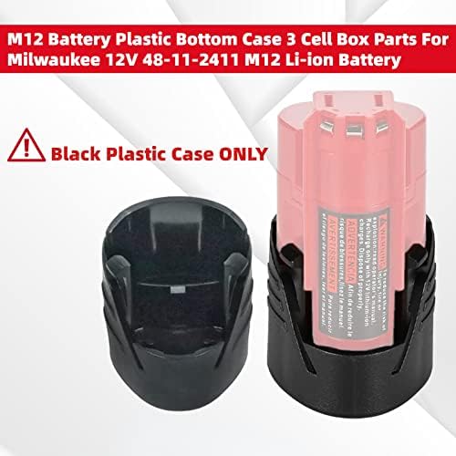1687958530 427 4Pack M12 Battery Plastic Bottom Case Broken Battery Case Replacement