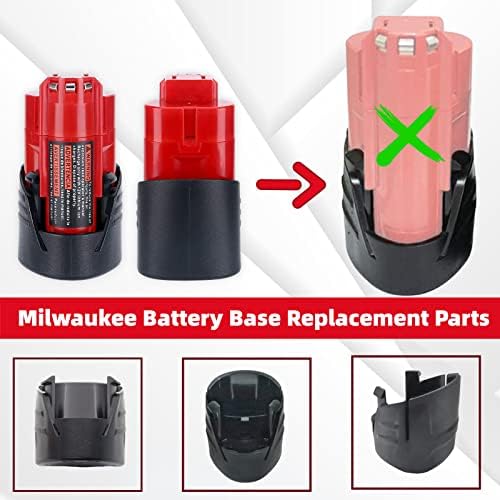 1687958531 481 4Pack M12 Battery Plastic Bottom Case Broken Battery Case Replacement