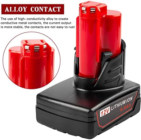 1688131634 432 Fancy Buying 6000mAh 12V Lithium Battery Replace for Milwaukee M12