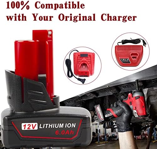 1688131634 966 Fancy Buying 6000mAh 12V Lithium Battery Replace for Milwaukee M12