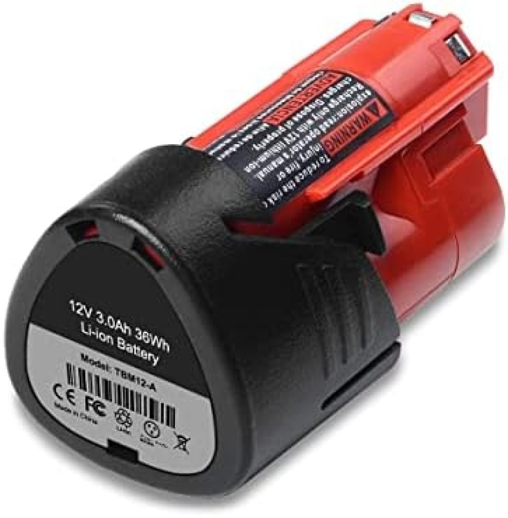 ATcuji 12V 3.0AH 48-11-2420 Compact Battery for 12V CP 2.0 AH 2.5 AH 48-11-2425 3.0 AH 48-11-2430 1.5 AH 48-11-2401, Compatible with Milwaukee 12V Tools 12V M12 CP 2.0Ah 2.5Ah 3.0Ah 1.5Ah Battery Pack 33 410zWpPfFDL. AC