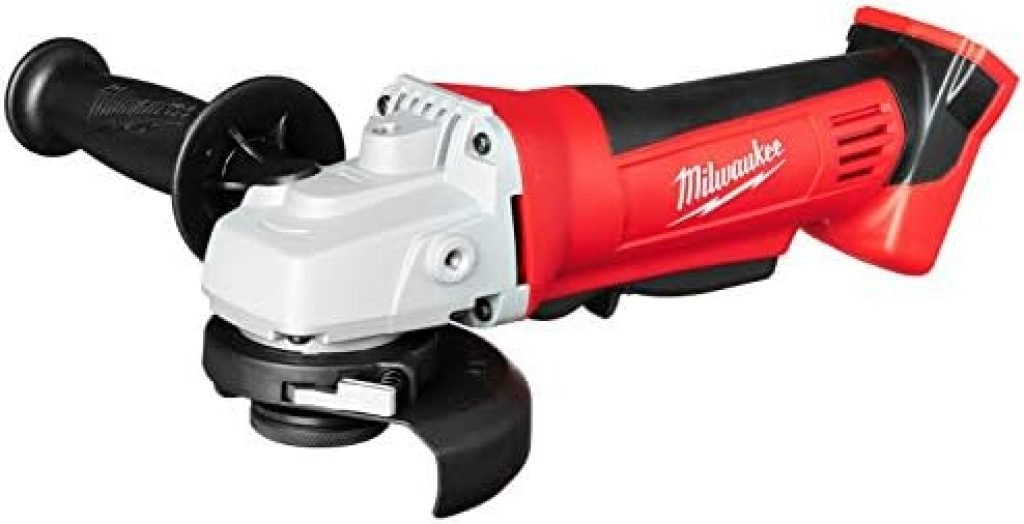 Milwaukee 2680-20 M18 18V Lithium Ion 4 1/2 Inch Cordless Grinder with Burst Resistant Guard and Paddle Switch Design 35 413fF7gBmWL. AC