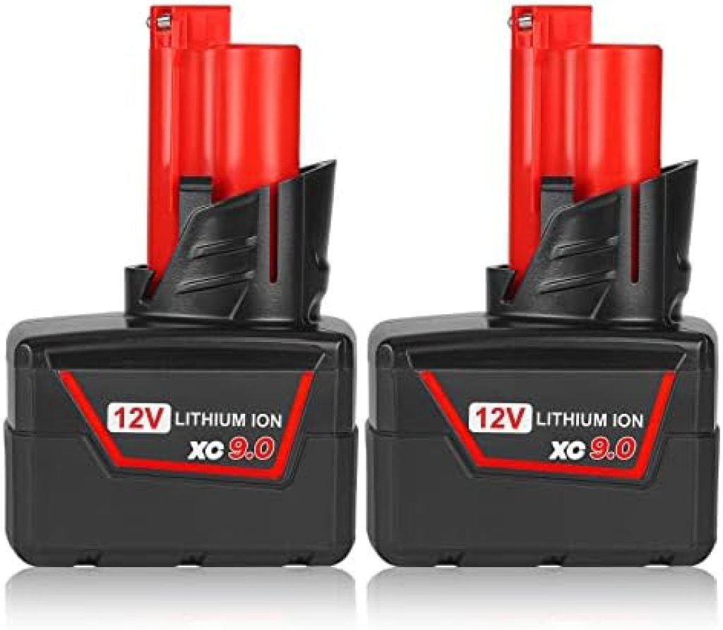 Powilling 2Pack 12V 9.0Ah Compatible with Milwaukee M12 Battery Replacement for M12 Milwaukee Batteries 48-11-2460 48-11-2401 48-11-2411 48-11-2412 48-11-2420 48-11-2440 Li-ion Batteries 1 41S2oTyReCL. AC