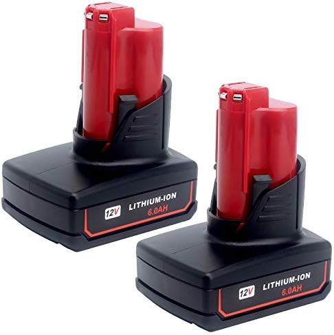 ELEFLY 2 Pack M12 60Ah Replacement for Milwaukee M12 12V