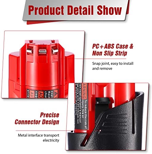 1688652649 891 Fayeey 35Ah M12 Replacement Battery for Milwaukee M12 Battery 2Pack